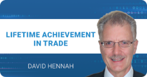 David Hennah has been awarded in ‘Lifetime Achievement in Trade’ by Trade Finance Global (TFG)